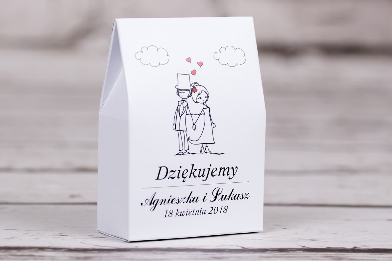 Petit cadeau invité mariage Bueno n° 9 Boîte de mariage pour douceurs pour les invités de la collection Bueno n° 9