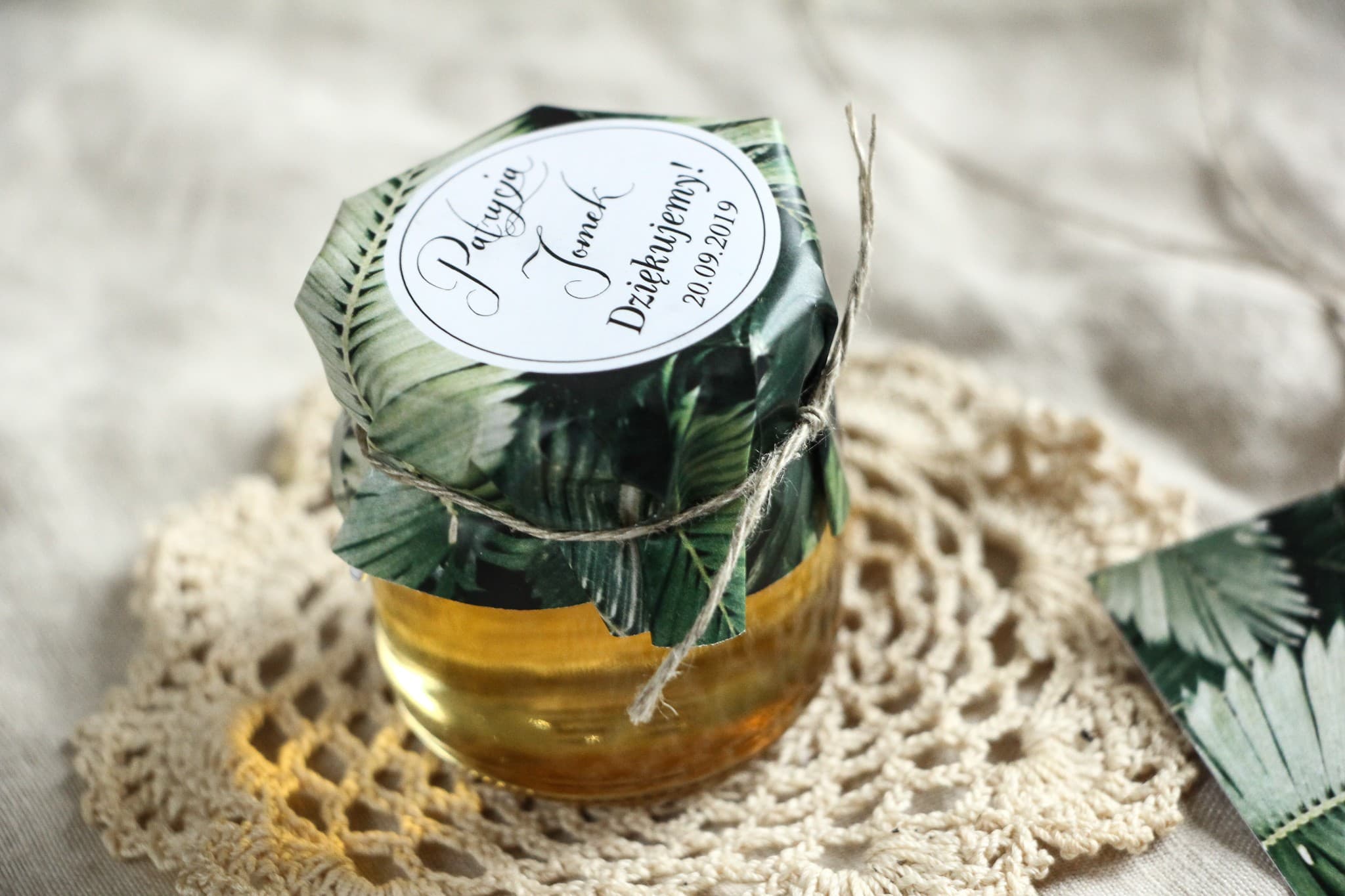 Natural Honey Jar Botanik No. 2 – Sweet Favor with Banana Leaves