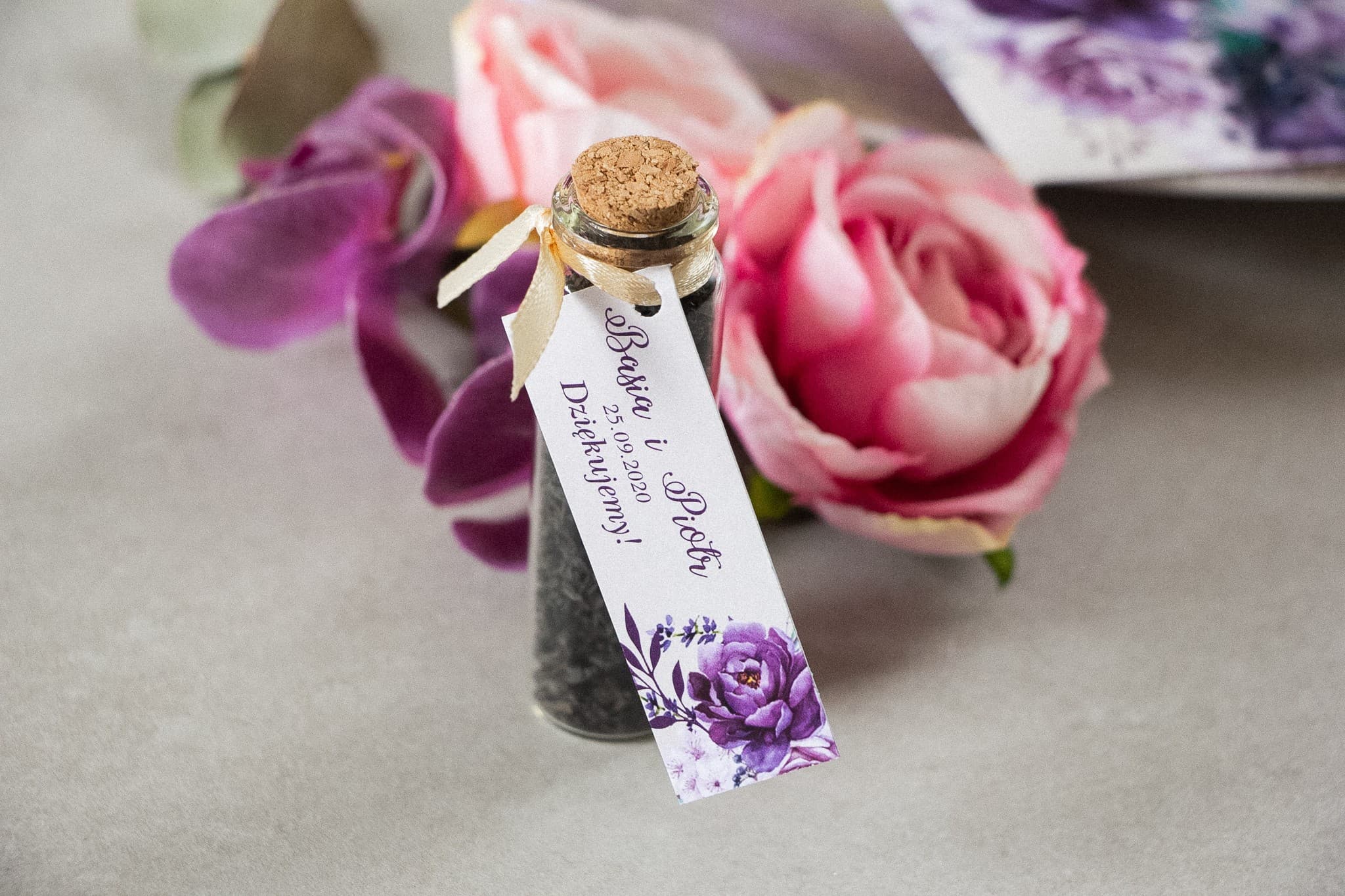 Botellita de Té y Lavanda, Regalo para Invitados | Detalles para Invitados de Boda | Korani n.º 5