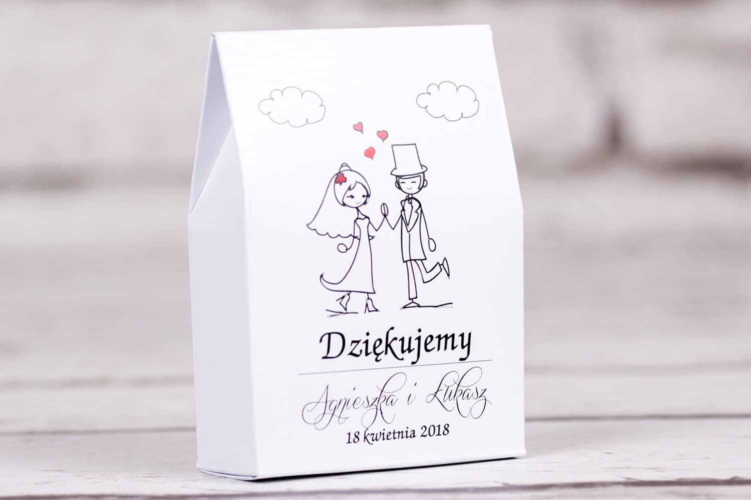 Cajitas con Dulces Regalos Personalizados para Invitados | Agradecimientos de Boda con Impresión | Bueno nº 2