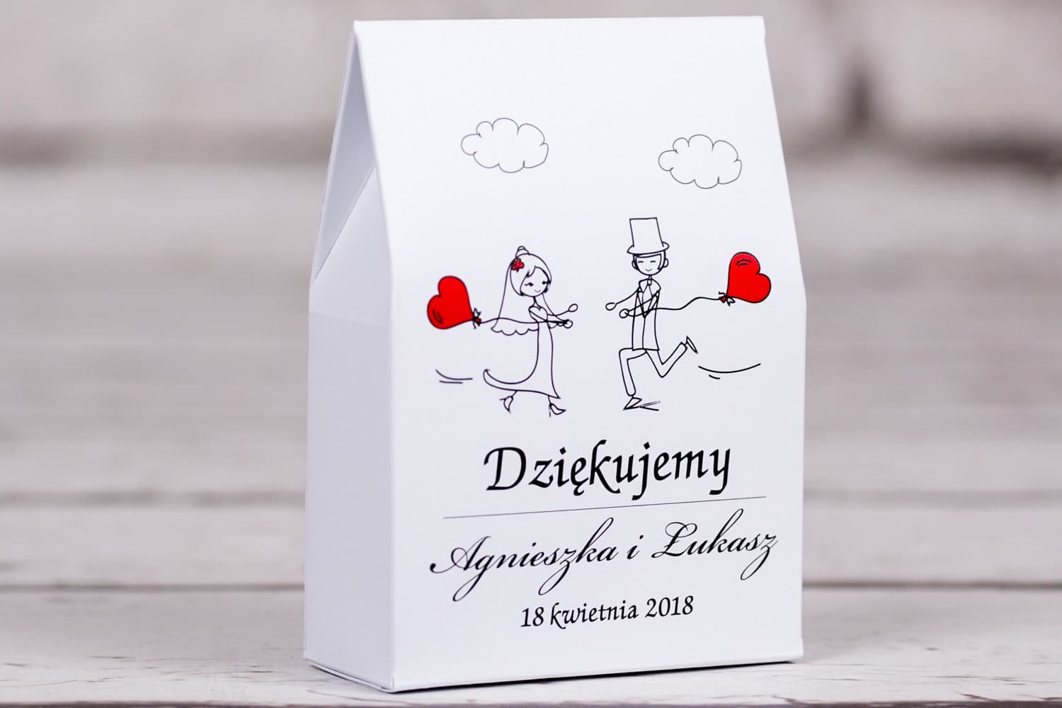 Cajitas con dibujo de Novios y dulces | Detalles para Invitados de Boda | Bueno n.º 5