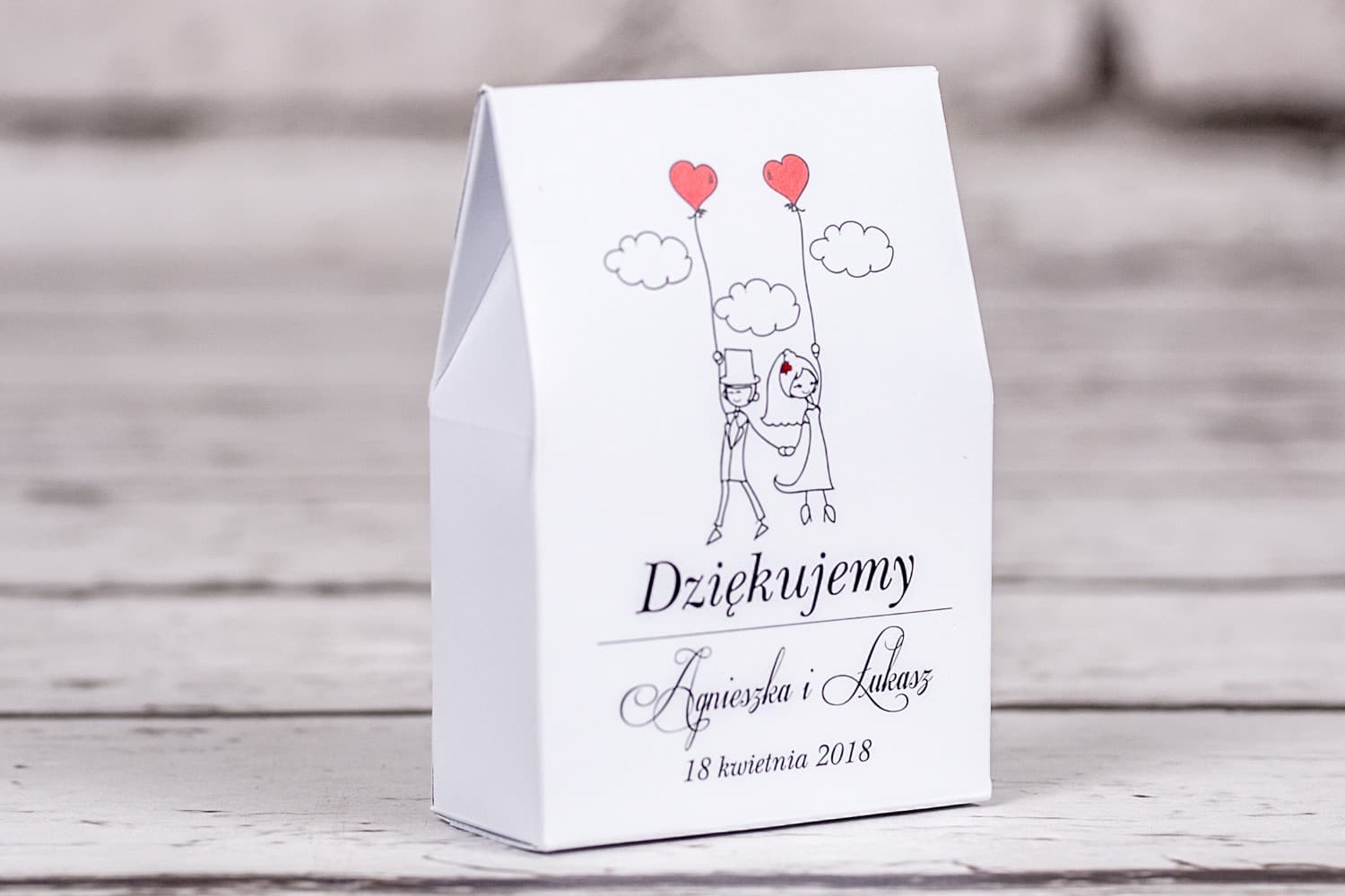 Cajitas con dulces y diseño divertido | Detalles para invitados de boda | Bueno n.º 7