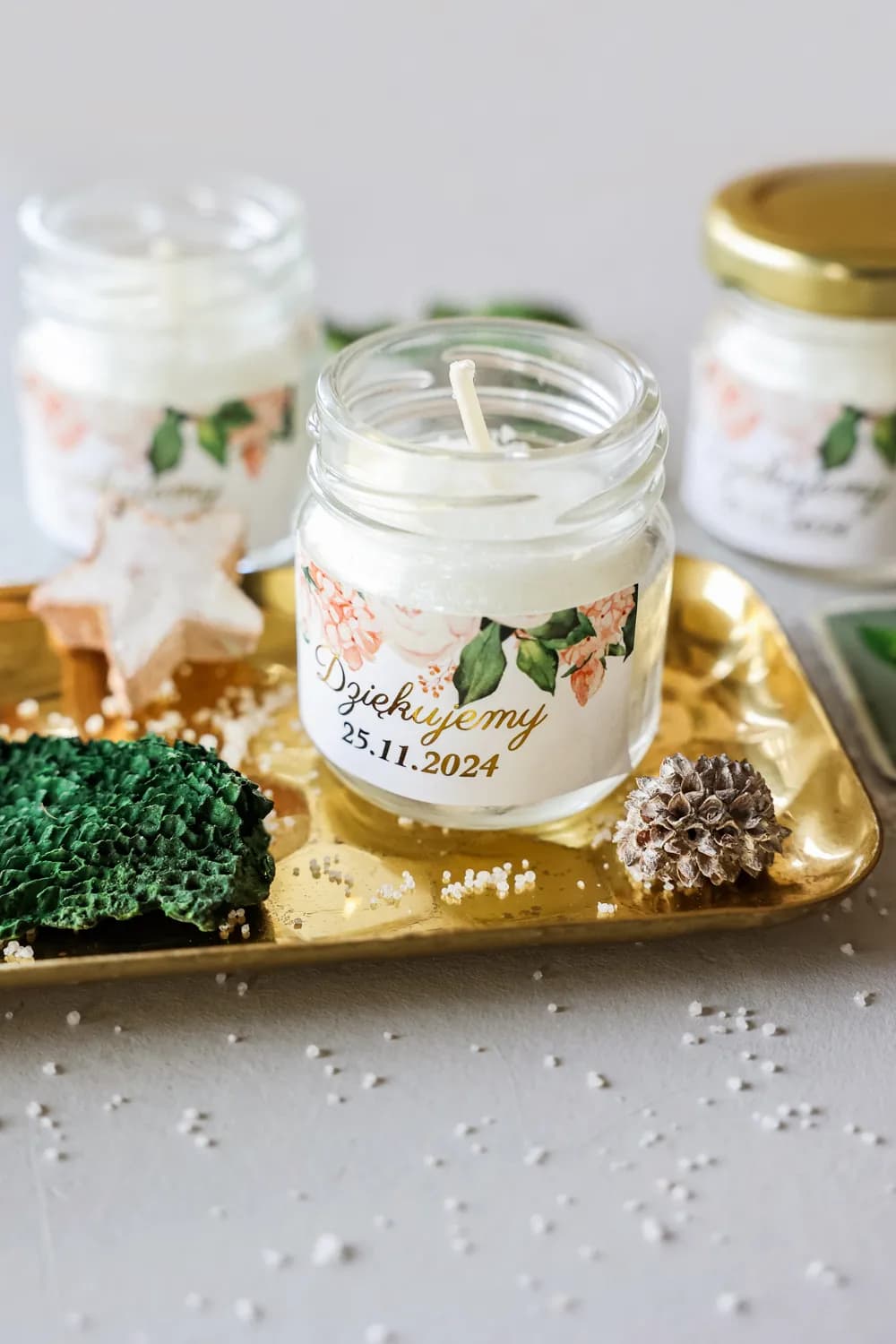 Soy Candle Rubin No. 10 – Gilded Peonies and Wedding Favours