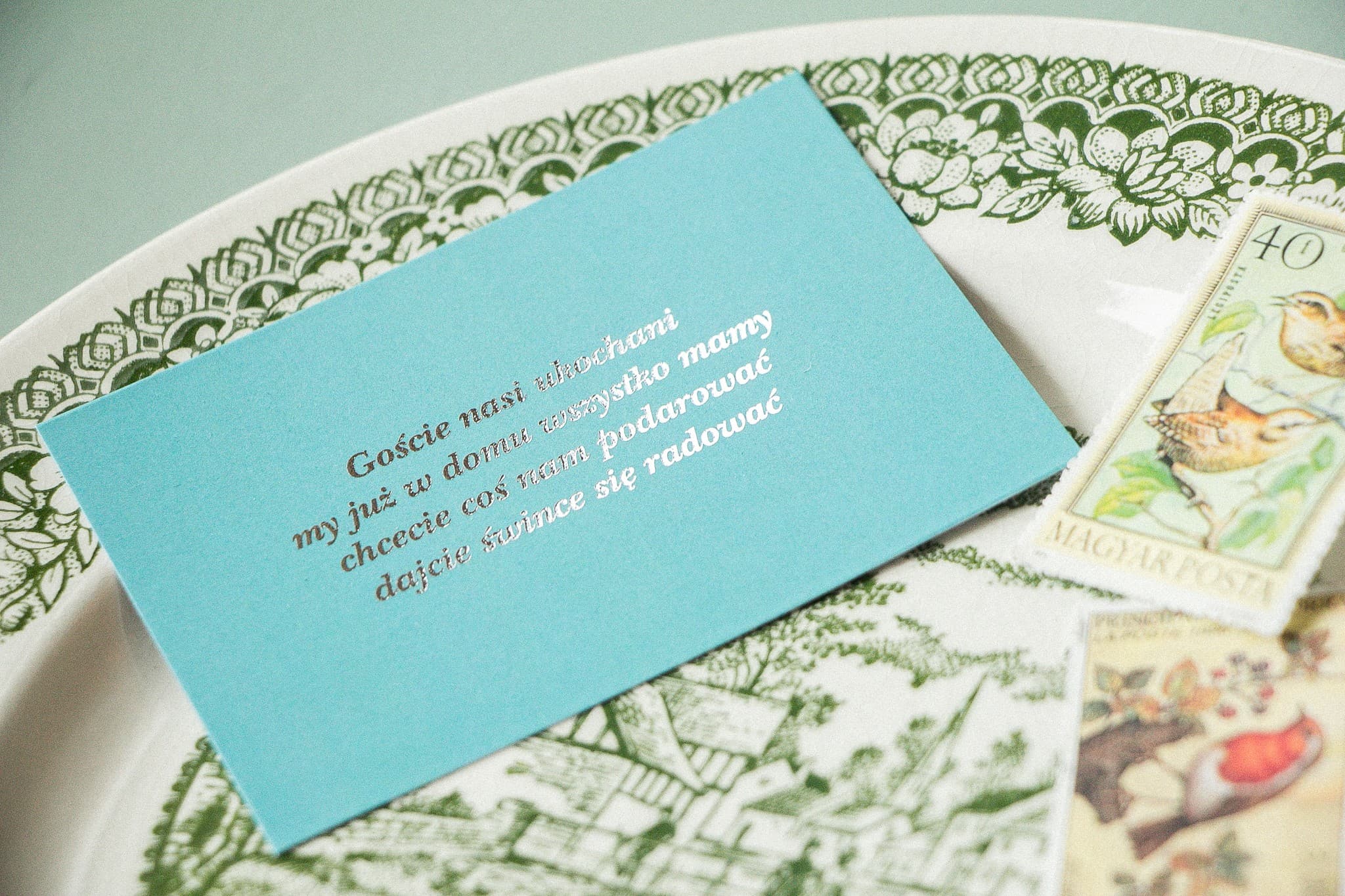 Carte d'Information Argentée Glamour | Encart pour Invitation de Mariage | Pastel n° 7