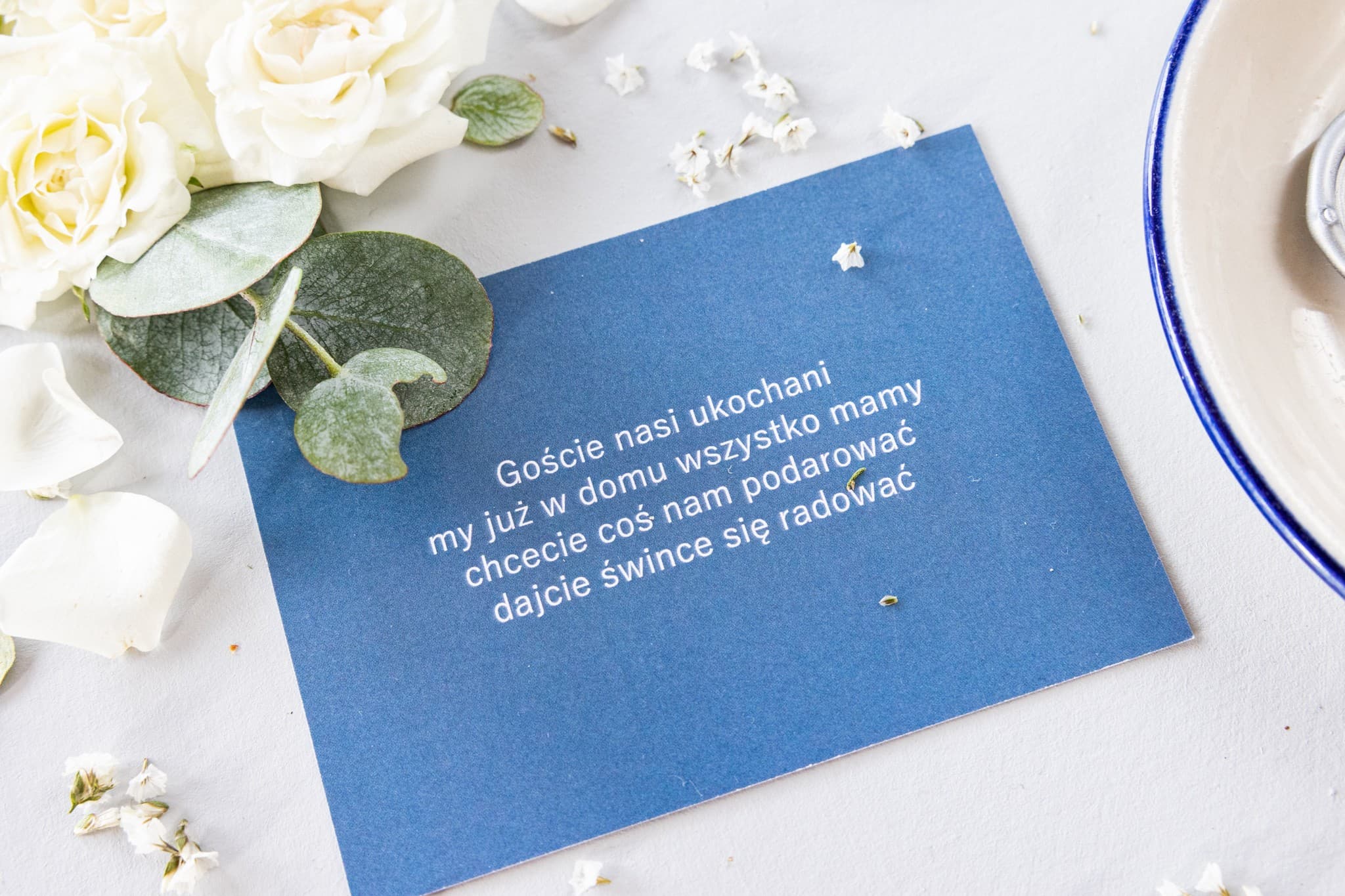 Carte d'Information pour Invitations de Mariage | Encart au lieu de Fleurs RSVP | Soft n° 5