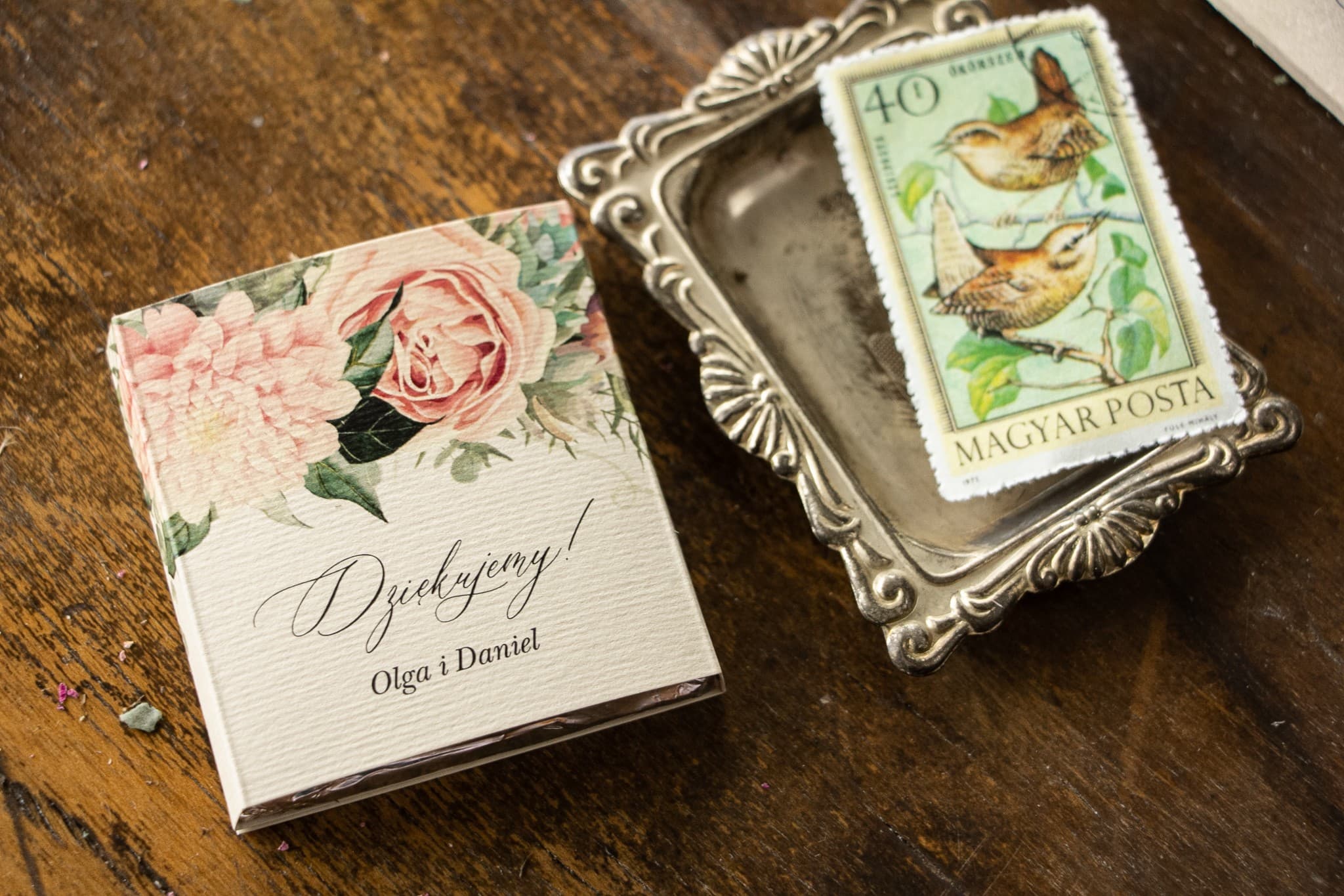 Chocolats de Mariage Pivoines Boho Personnalisés | Cadeaux Invités | Topaz n° 4