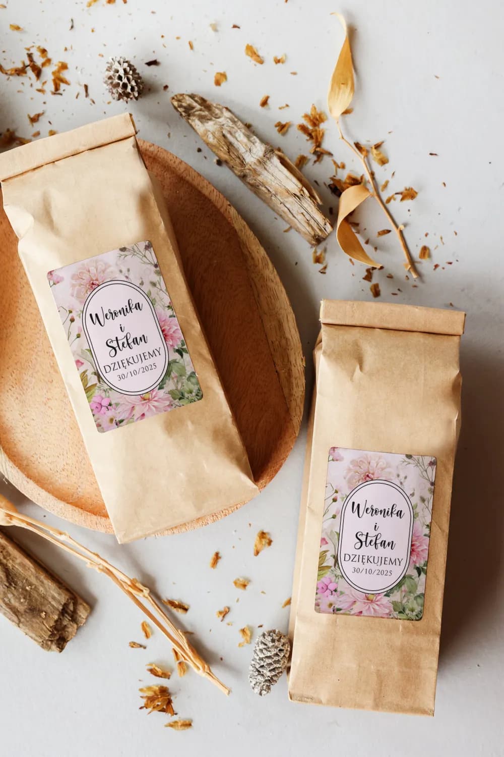 Personalised Floral Wedding Favour Tea | Guest Gifts | Impresja No. 13