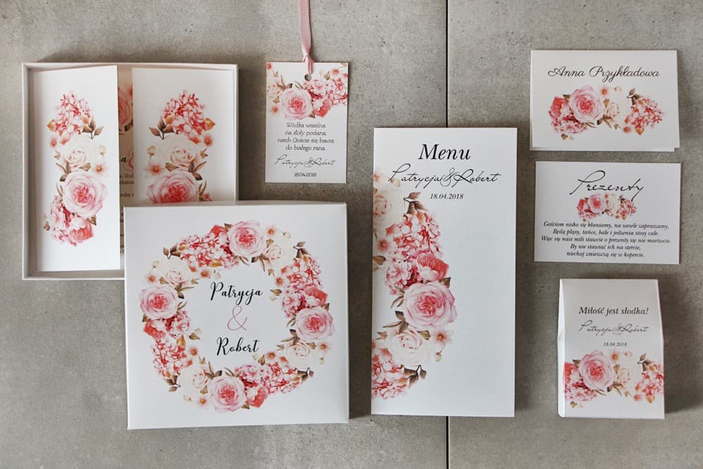 Kit d'Échantillons de Papeterie de Mariage, Qualité et Couleurs en Direct, Bon 10 PLN | Échantillons Faire-part | Pistacjowe n° 23