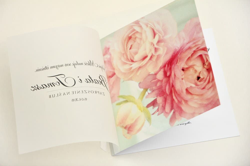 Elegant No. 4 Wedding Invitation – Vellum and Pink Peonies
