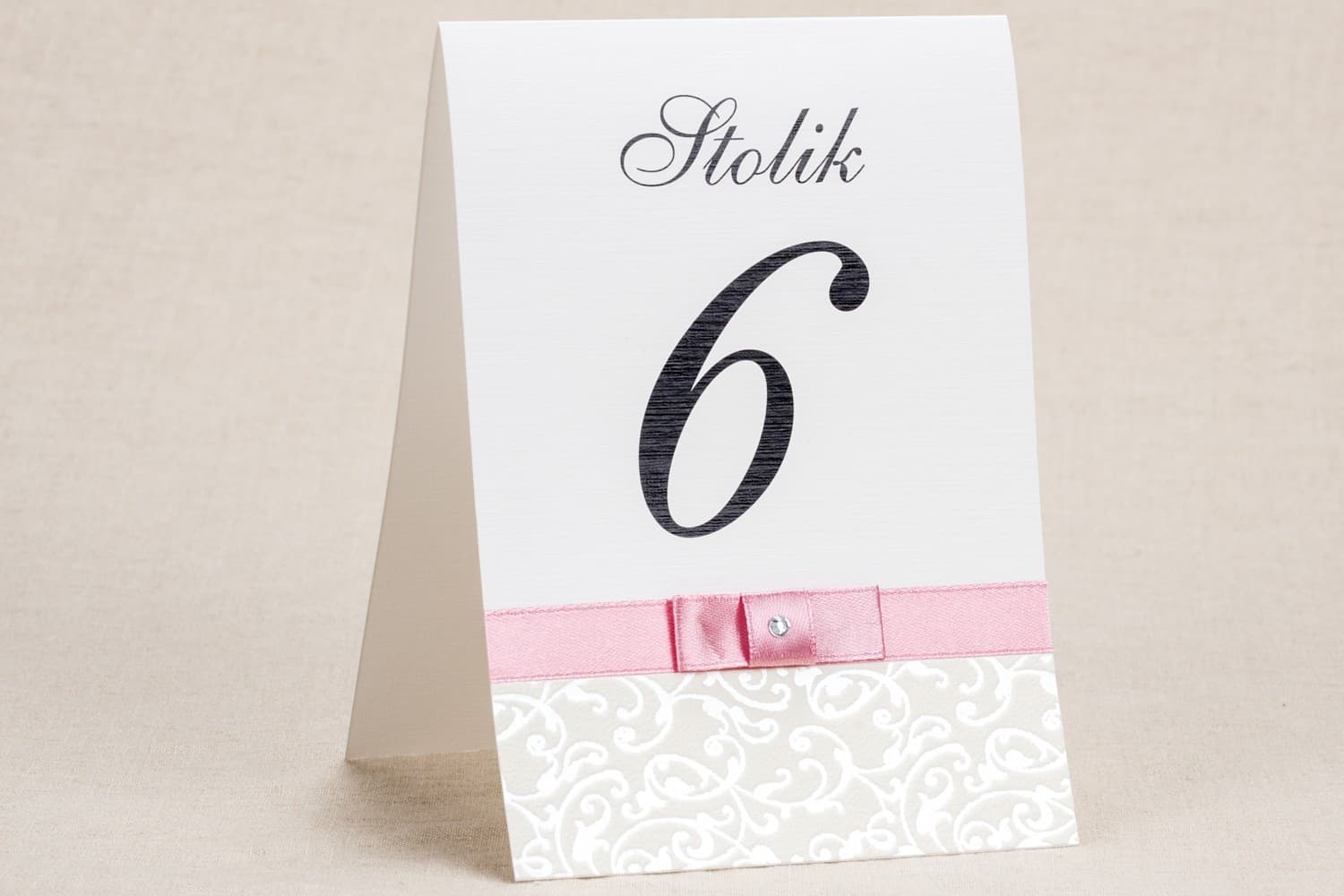 Elegant Table Numbers with Lace and Pink | Wedding Table Numbering | Klaris No. 4