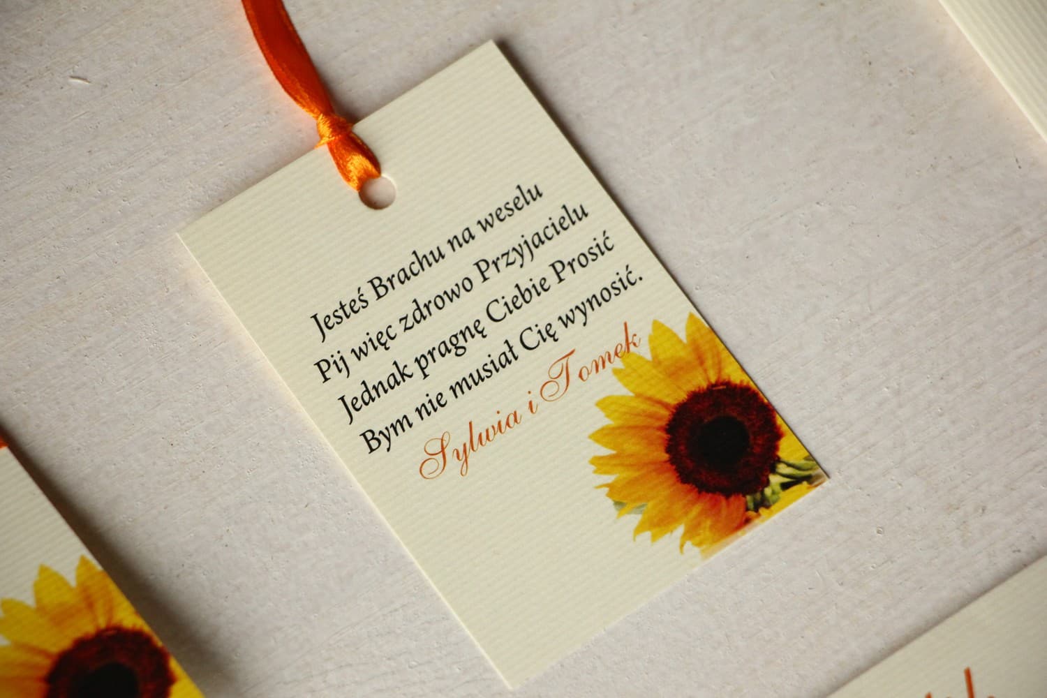 Etichette per Alcool con Girasole Personalizzate | Etichette per Vodka Nuziale | Magnet n. 7