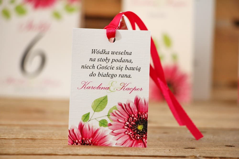 Etiquetas de acuarela personalizadas para botellas | Etiquetas para vodka de boda con poema | Acuarelas nº 20