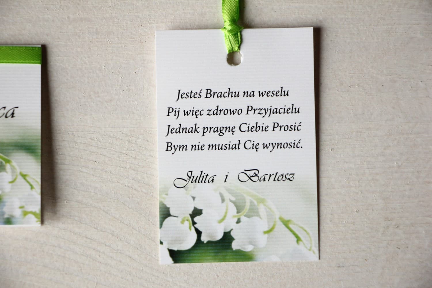 Étiquettes de Bouteilles de Mariage Élégantes avec Muguet | Magnet n° 11