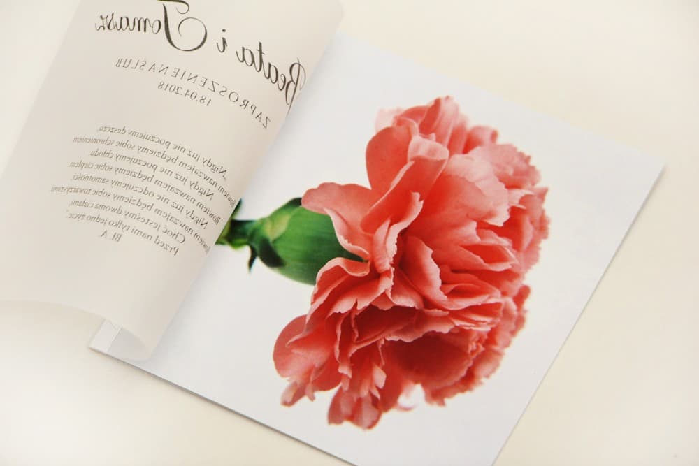 Invitation de mariage moderne avec calque et motif floral Faire-part de mariage sur calque avec Ćillet rose Elegant n° 10 Amelia Wedding