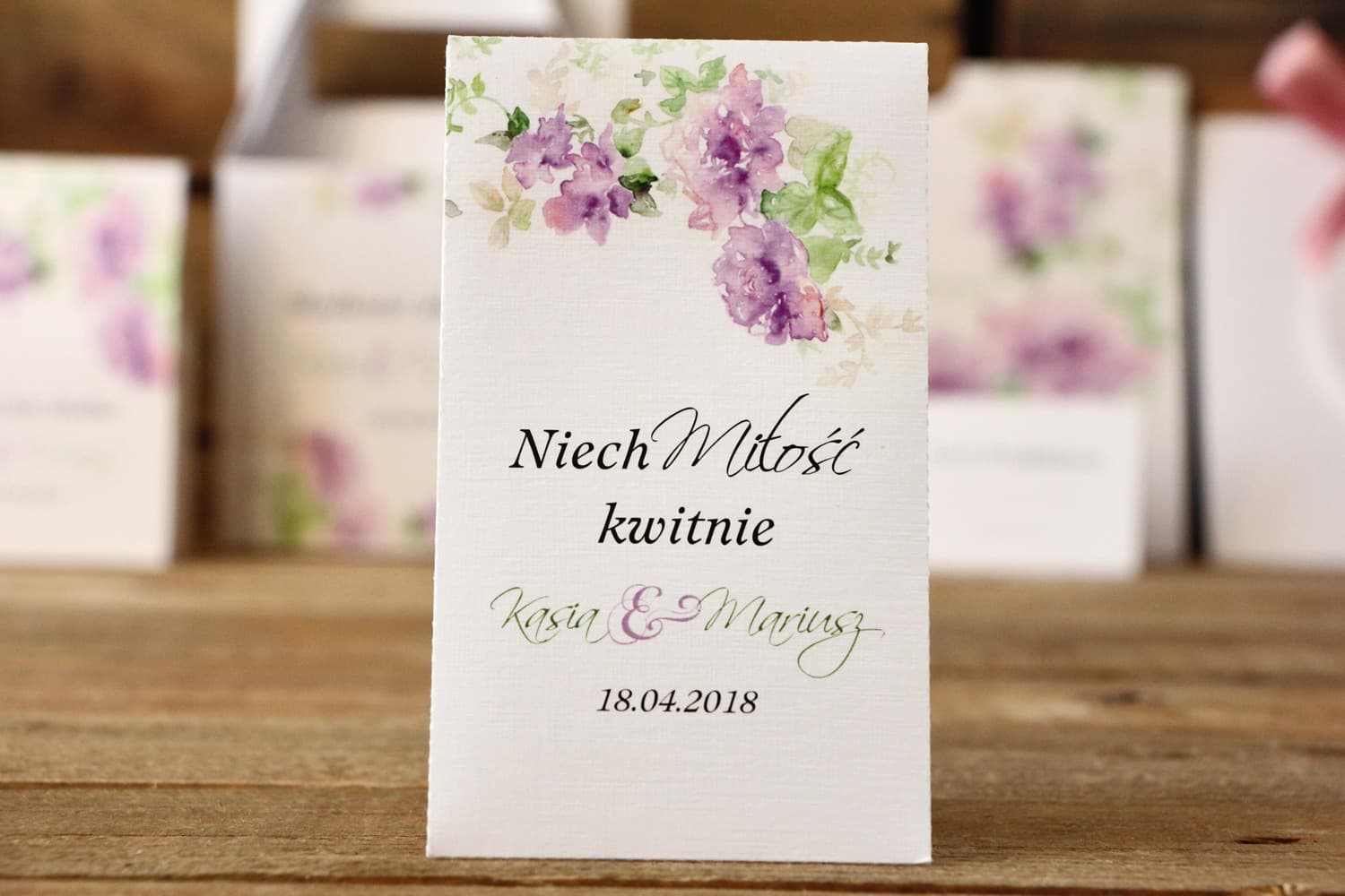 Forget-Me-Not Seed Packet Wedding Favours | Eco-Friendly Watercolor Favours | Painted Flowers No. 1
