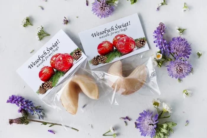Fortune Cookies with Company Logo. Christmas Gifts for Clients. Red Baubles | Corporate Gifts | CZW19