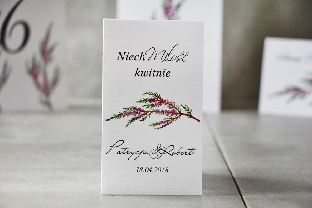 Gastgeschenke Hochzeit - Vergissmeinnicht Samen - Pistacjowe Nr. 22 - Heidekraut-Zweig