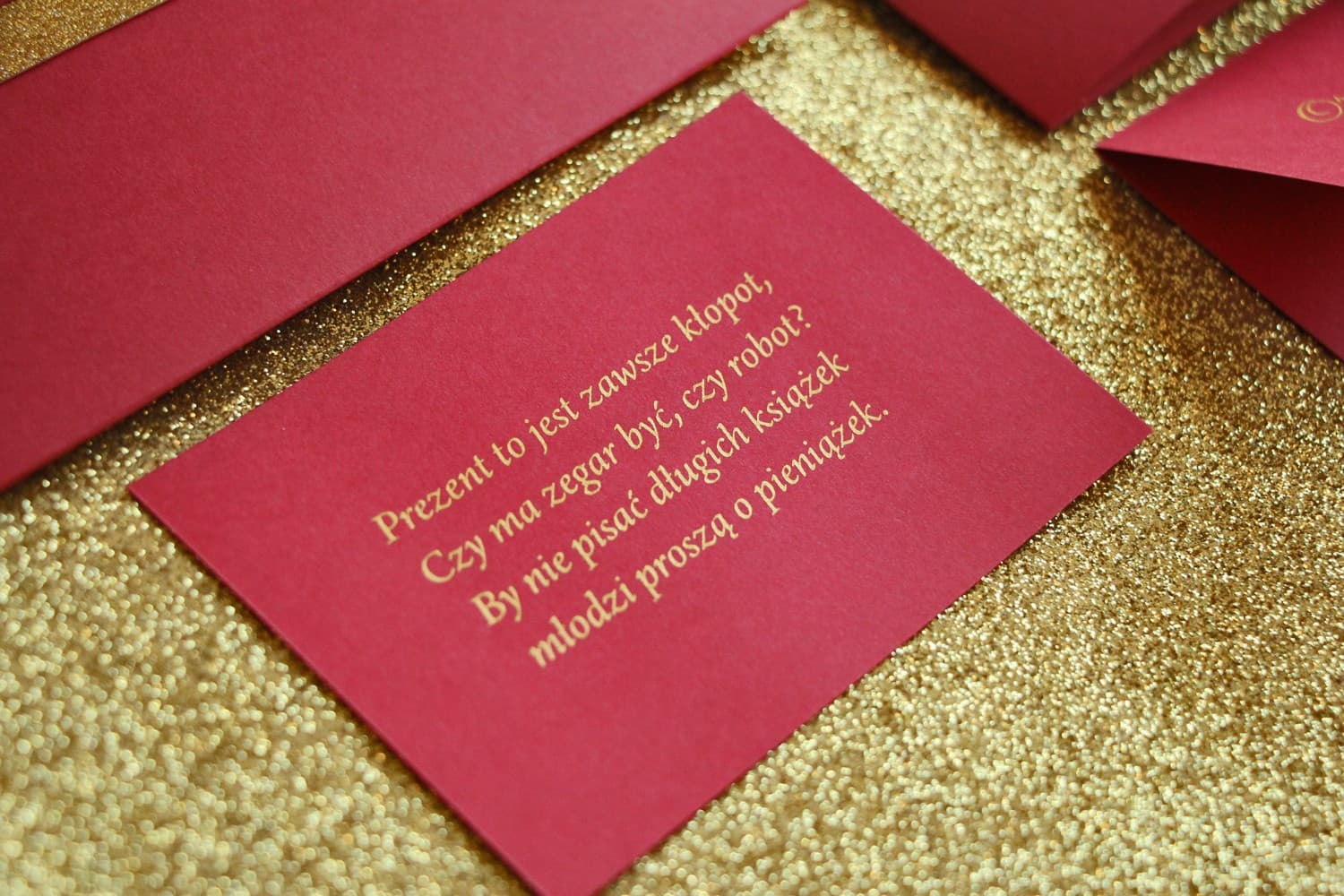 Burgundy Gold Foiled RSVP Enclosure Card | Glamour Wedding Invitation Insert | Glamour No. 2