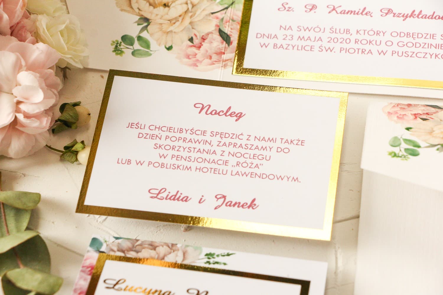 Gold Foiled Wedding Gift Poem Card | 'In Lieu of Flowers' Invitation Insert | Avril No. 3