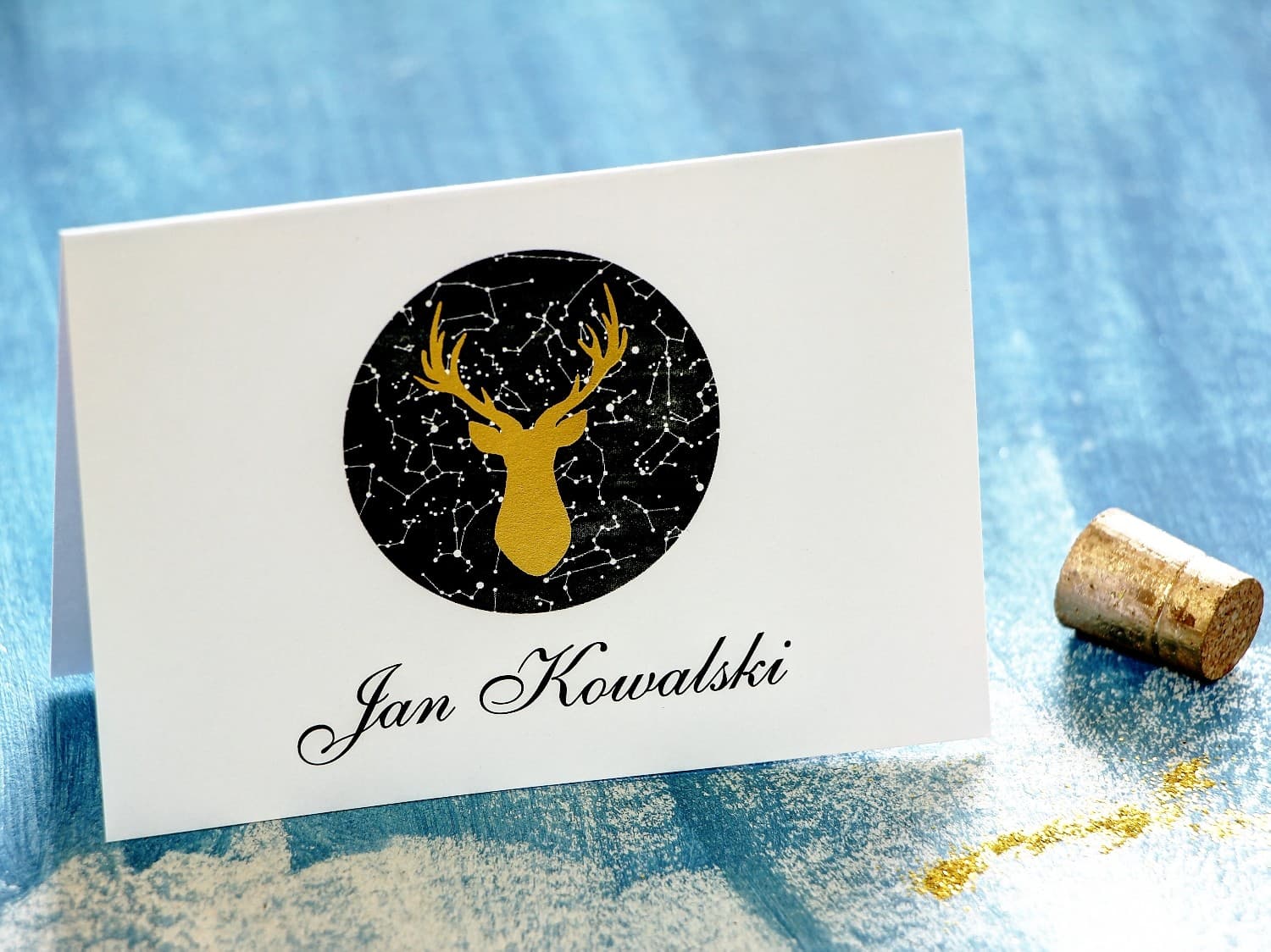 Moonlight Night No. 6 Wedding Place Cards – Golden Stag Design