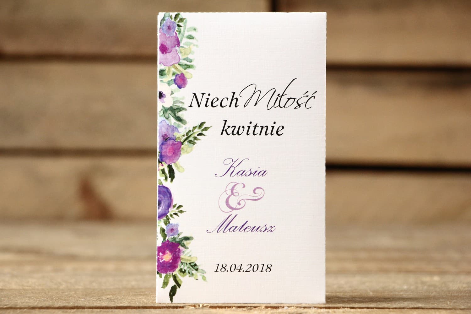 Sachet de graines de myosotis fleurs violettes Cadeaux Invités - Graines de Myosotis - Fleurs Peintes n° 14 - Violet - Accessoires Mariage