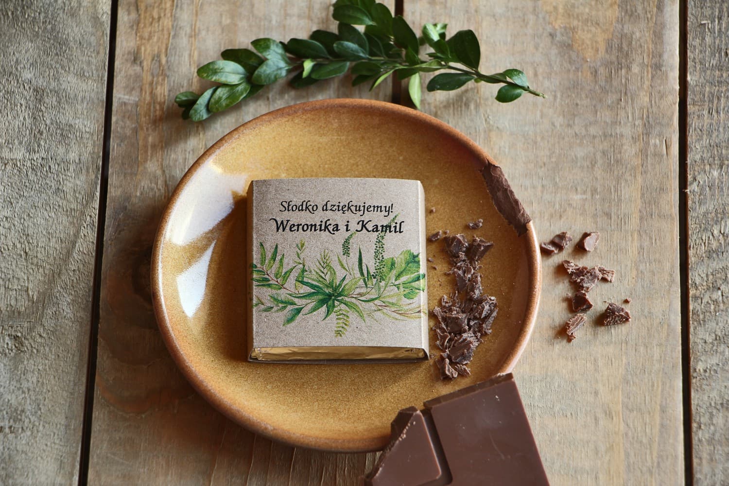 Greenery Forest Theme Wedding Chocolate | Wedding Guest Favors | Forest Fruits No. 2