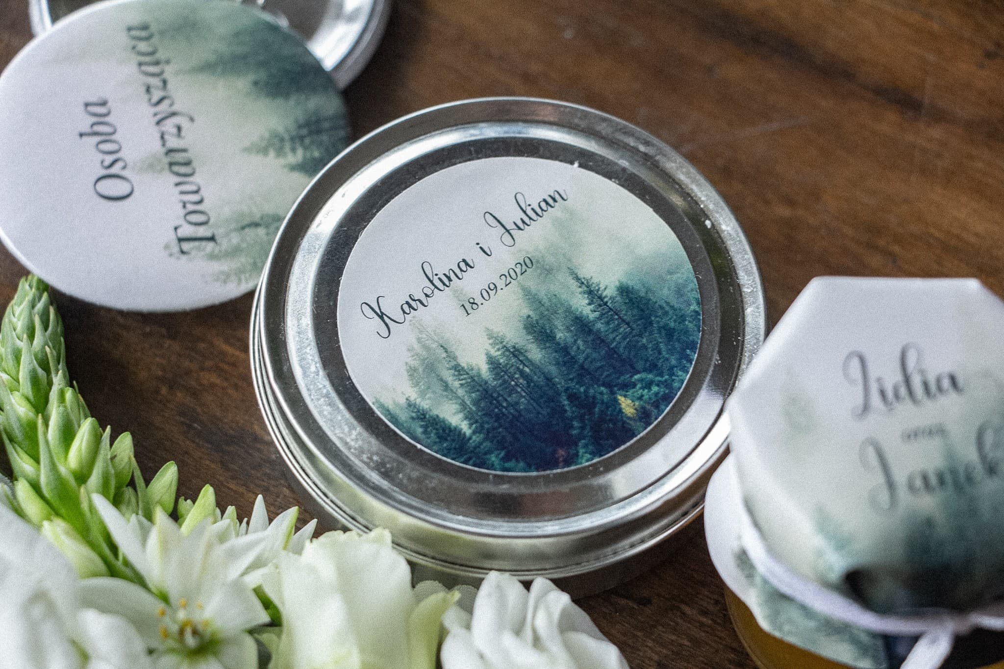 Sojakerze im Tiegel Eteryczne Nr. 6 – Waldmotiv und Gastgeschenk