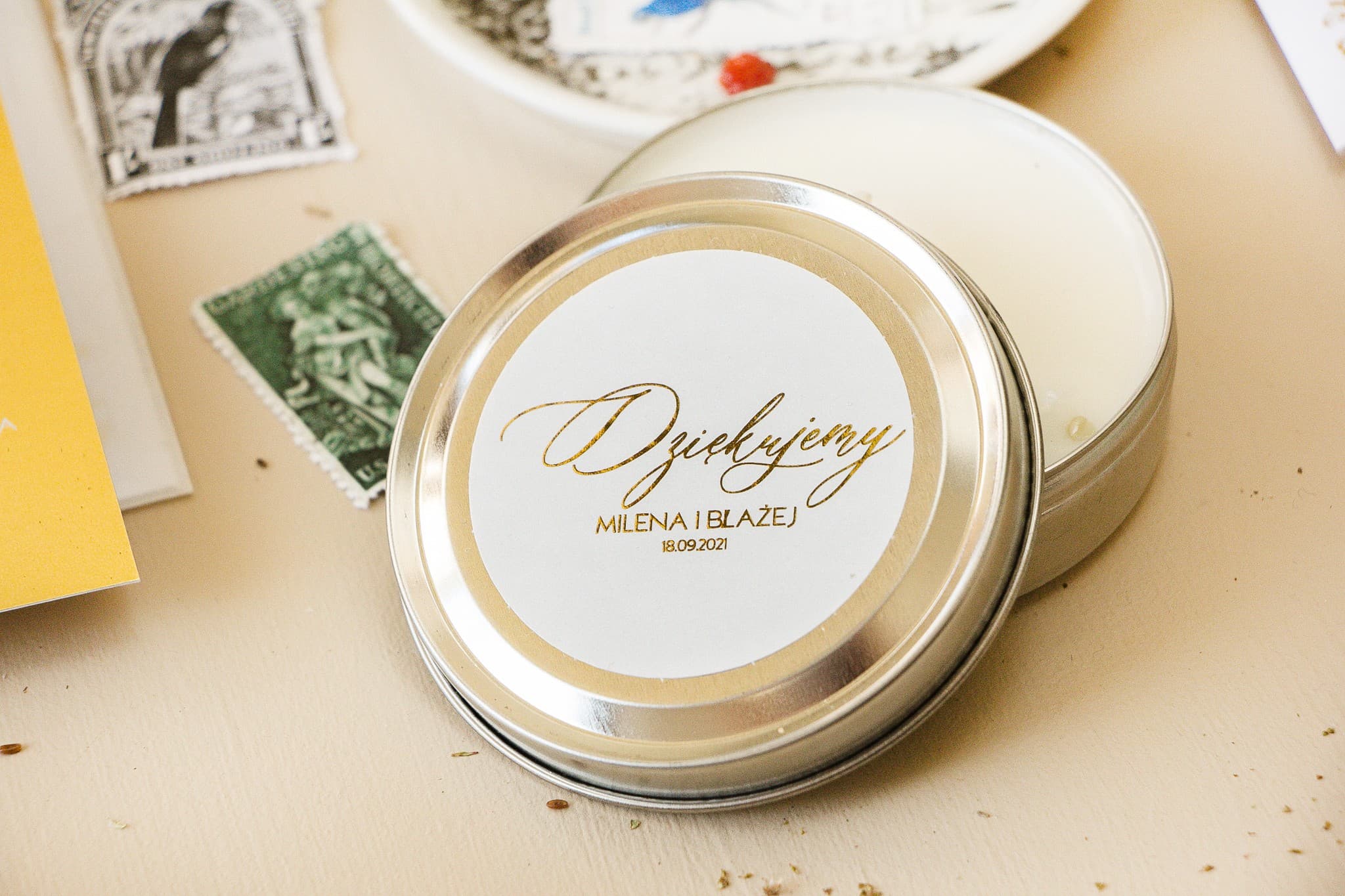 Duftkerze Sand Nr. 4 – Goldveredelung & Gastgeschenk für Gäste