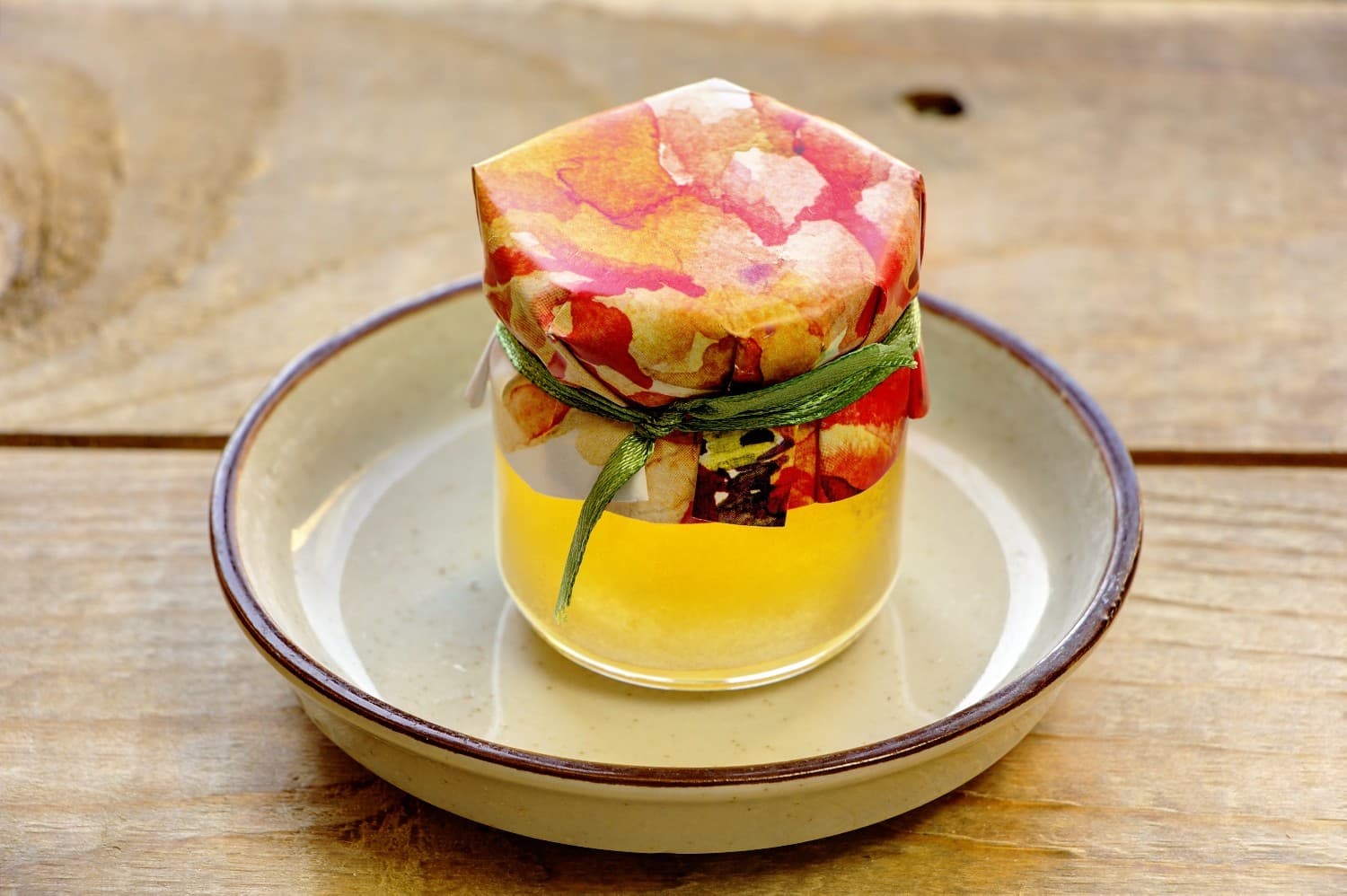 Painted Flowers No. 5 Wedding Honey Favours – Sweet Thank You with Orange Gerbera