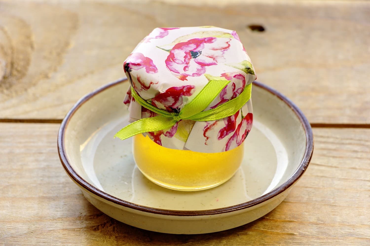 Echter Honig im Glas Kollektion Malowane Kwiaty Nr. 6 – Natürliches Präsent mit Anemonen