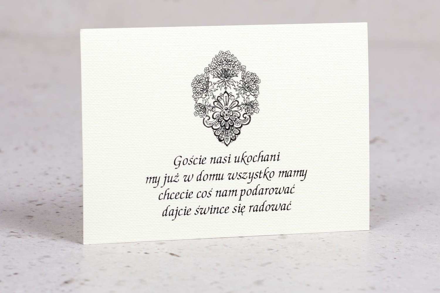 Ornamented Invitation Insert Cards | Wedding Information Cards | Moreno Design 1