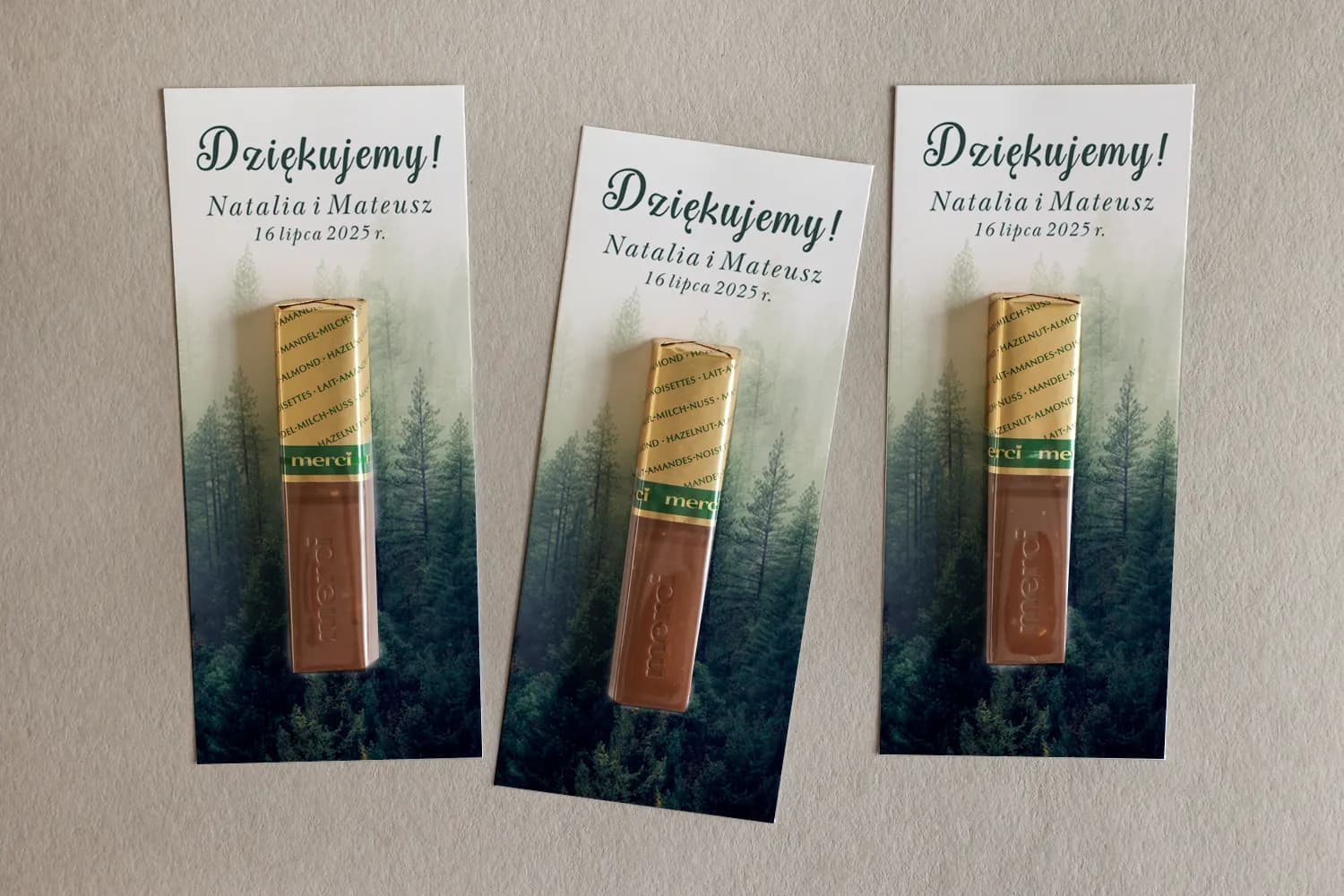 Misty Forest Merci Wedding Favours | Elegant Guest Thank You Gifts | Ethereal No. 6