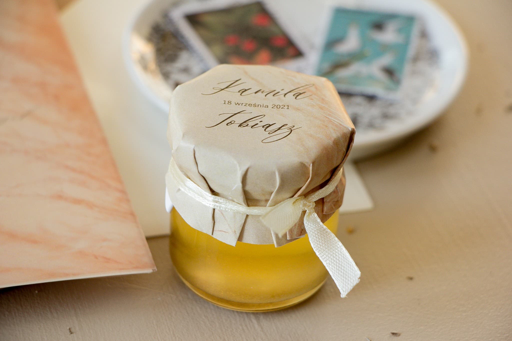 Miel de Mariage Opal n° 1 – Doux Remerciement avec Herbe de la Pampa