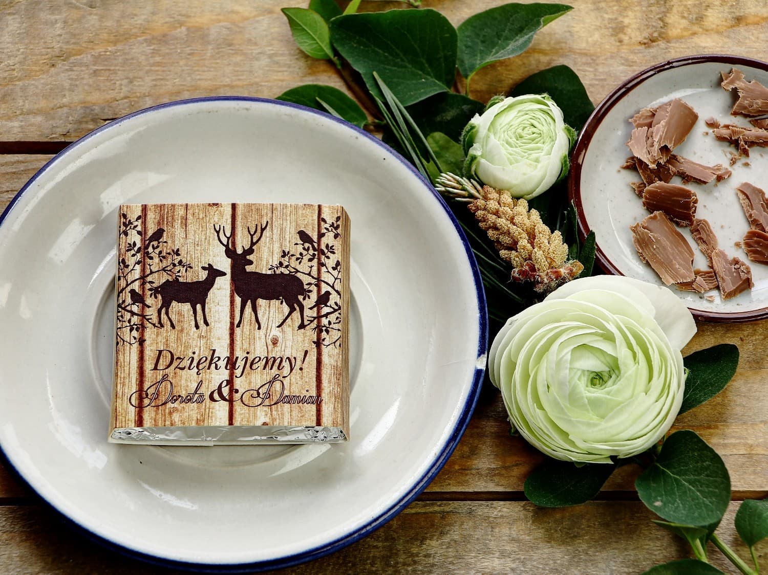 Deer Motif Chocolates, Sweet Wedding Favours | Rustic Wedding Chocolates | Rustic No. 3