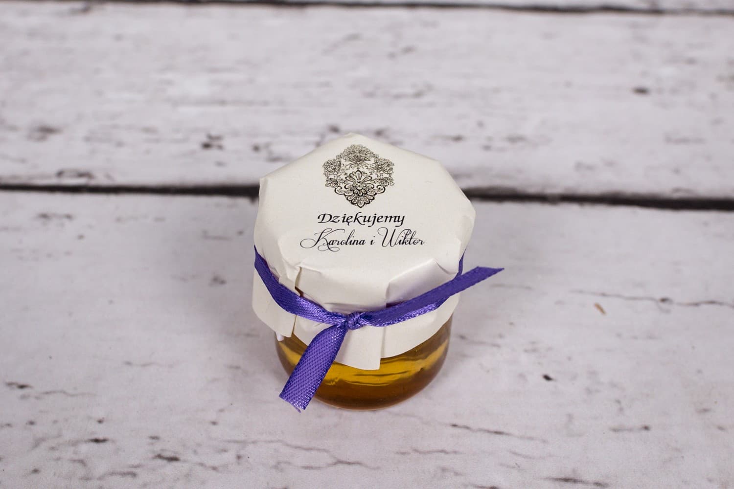 Moreno No. 4 Wedding Honey Jars – Sweet Glamour Personalized Favour