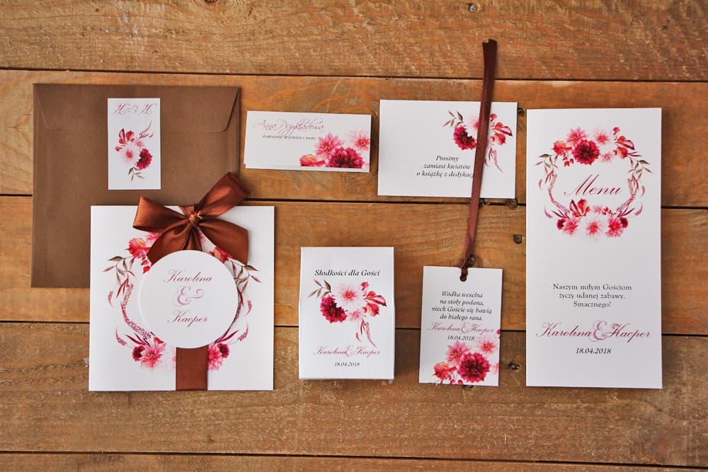Set de Muestras de Papelería de Boda, Compruebe la Calidad del Papel y la Impresión | Muestras de Invitaciones de Boda | Acuarela nº 2