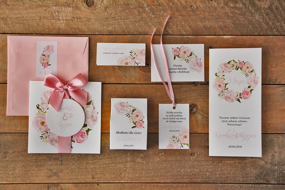 Muestras de Invitaciones de Boda en Acuarela, Set de Papelería Floral | Muestras de invitaciones de boda, Set de prueba | Acuarela nº 8