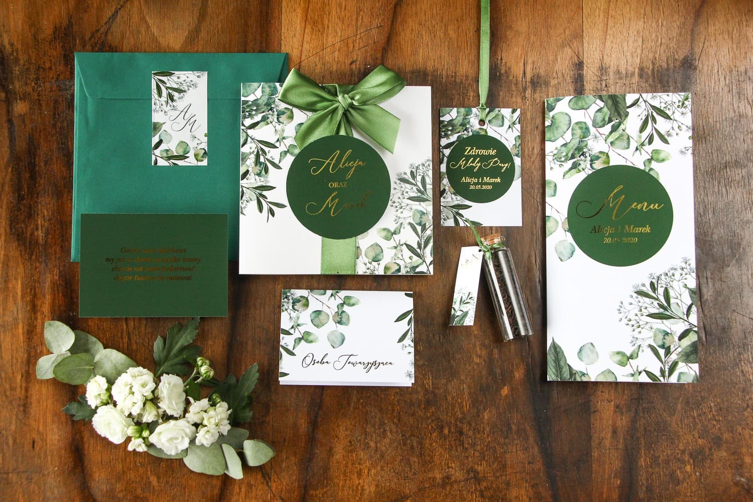 Muster Hochzeitseinladungen Glamour, Set mit Accessoires | Soreli Nr. 5