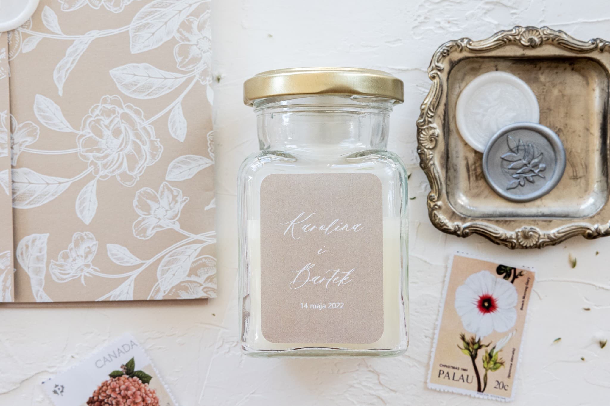Nefryt No. 4 Scented Candle – Gilded Wedding Favour