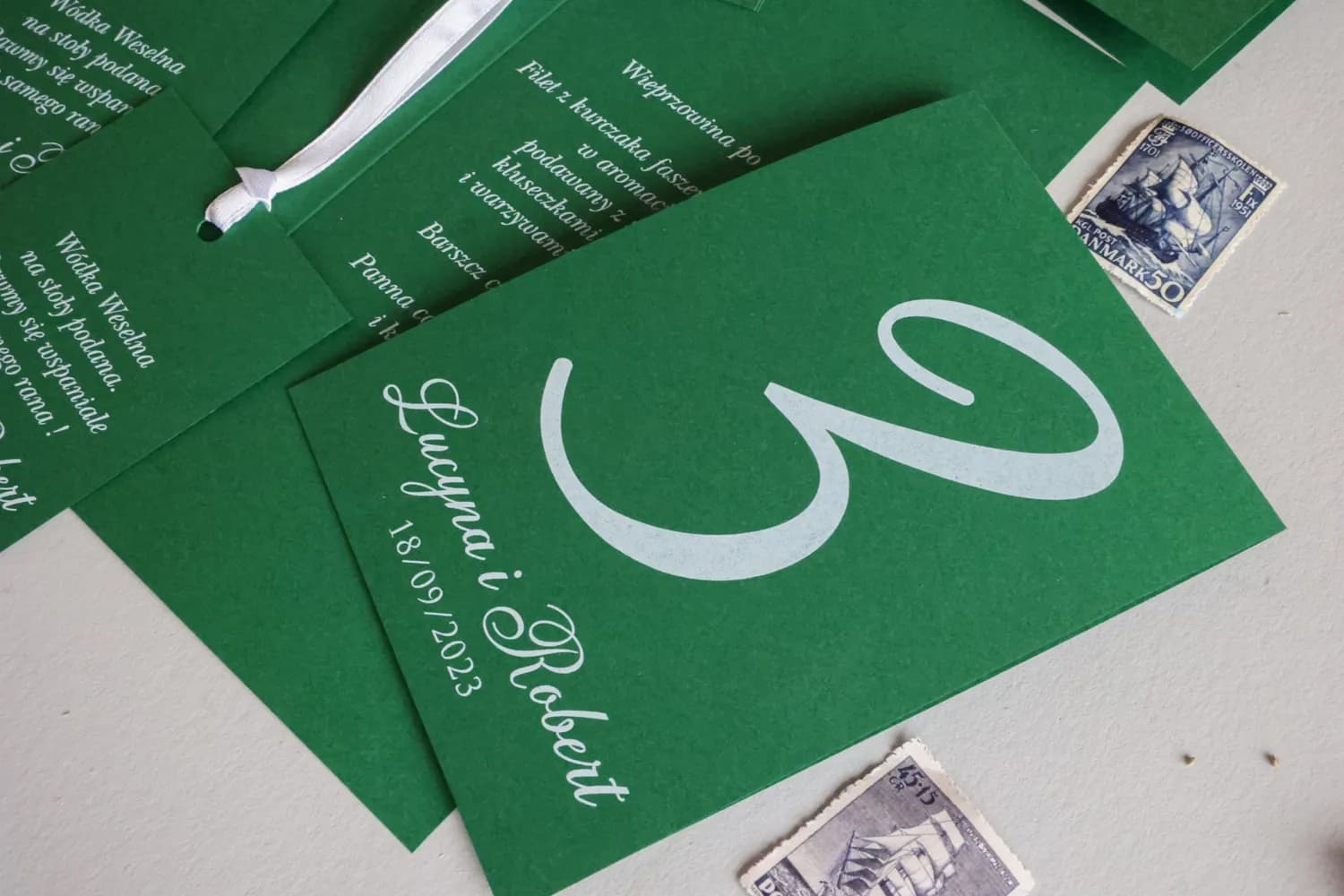 Numéros de Table de Mariage Verts, Numérotation Minimaliste | Numéros de Table Élégants Style Éco | Kraft n° 10