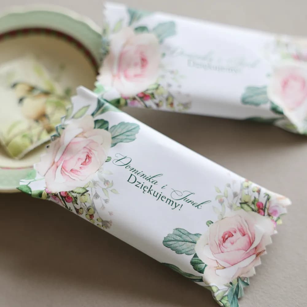 Schokolade mit Aquarell-Rosen, Personalisiert | Süße Dankeschön-Geschenke | Delize Nr. 4