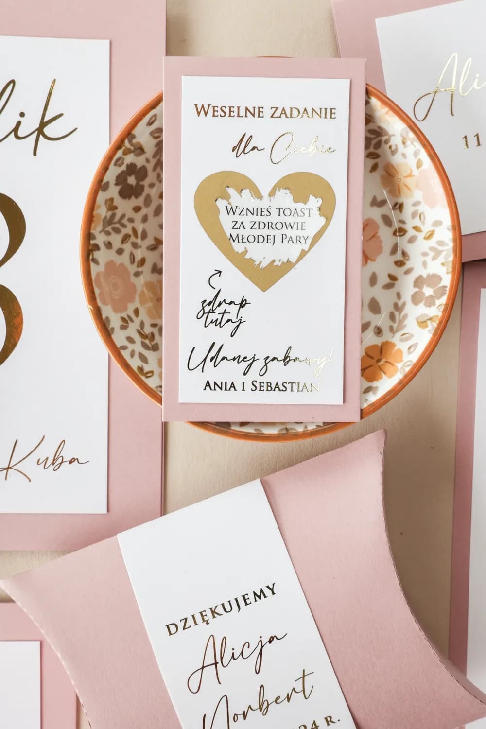 Rasca y Gana de Boda Avril nº 12 – Rosa Dorado y Agradecimientos para Invitados