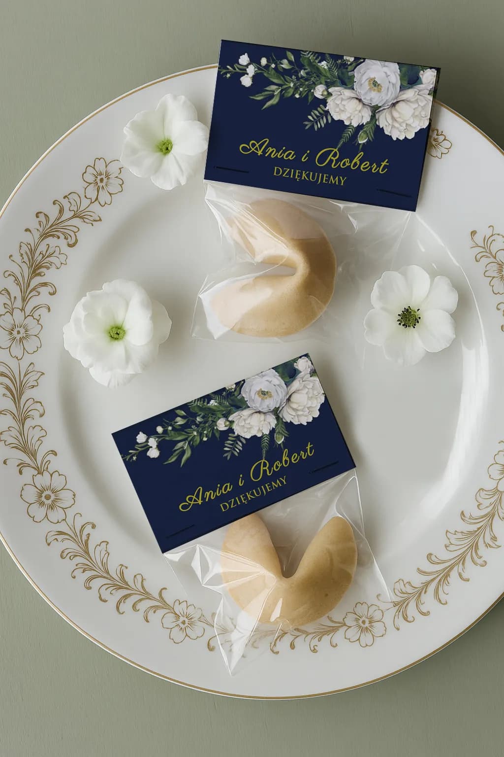 Navy Blue Gold-Foiled Fortune Cookies – Ruskus No. 3