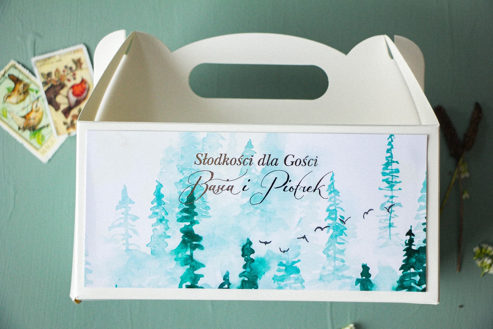 Elegant Silver Foiled Glamour Wedding Cake Boxes | Wedding Favour Packaging | Pastel No. 7