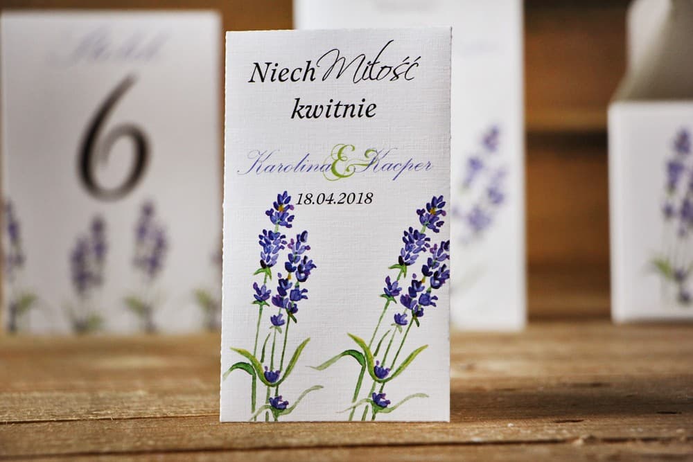 Gastgeschenke für Hochzeitsgäste - Vergissmeinnicht Samen - Kollektion Akwarele Nr. 14 - Lavendel