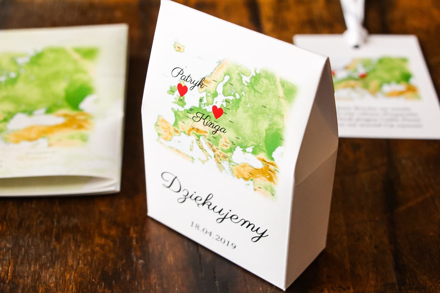 Scatolina per Dolcetti per Ospiti | Bomboniere Nuziali Personalizzate | Mappa dei Sentimenti nr 2