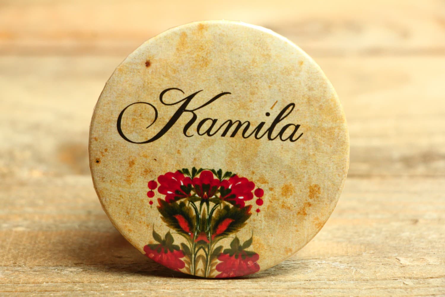 Segnaposto Spille Folk nr 7 – Bigliettini da Tavolo in Stile Folk