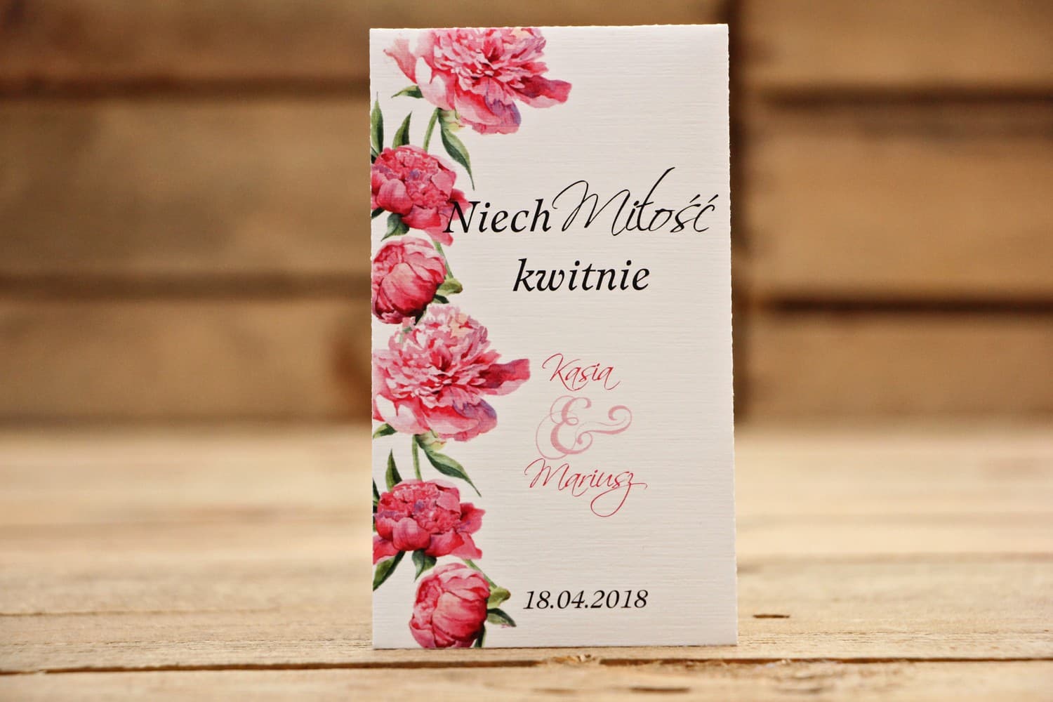 Semi di Non Ti Scordar di Me per Ospiti con Peonie | Ringraziamenti Ecologici per Nozze | Fiori Dipinti n. 15