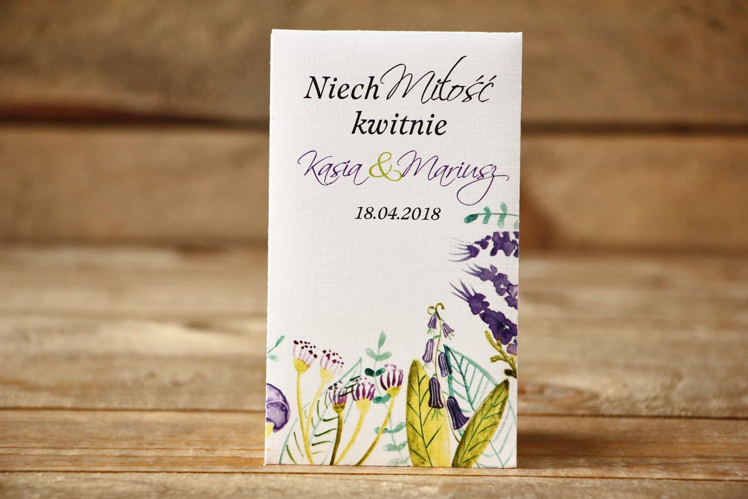 Detalles Eco para Invitados Semillas de No Me Olvides | Regalos de Boda Originales | Flores Pintadas nº 22