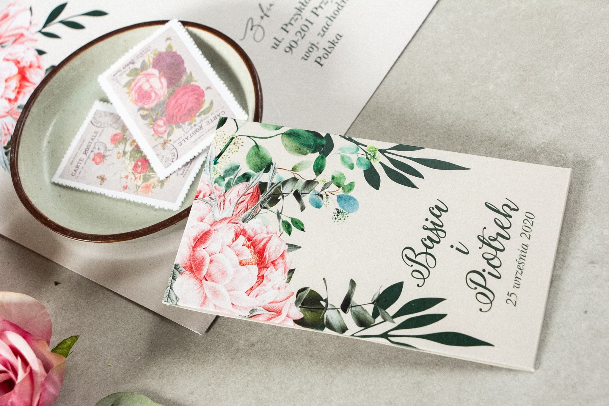 Semillas de No Me Olvides con Peonías | Detalles Personalizados para Invitados de Boda | Korani nº 6